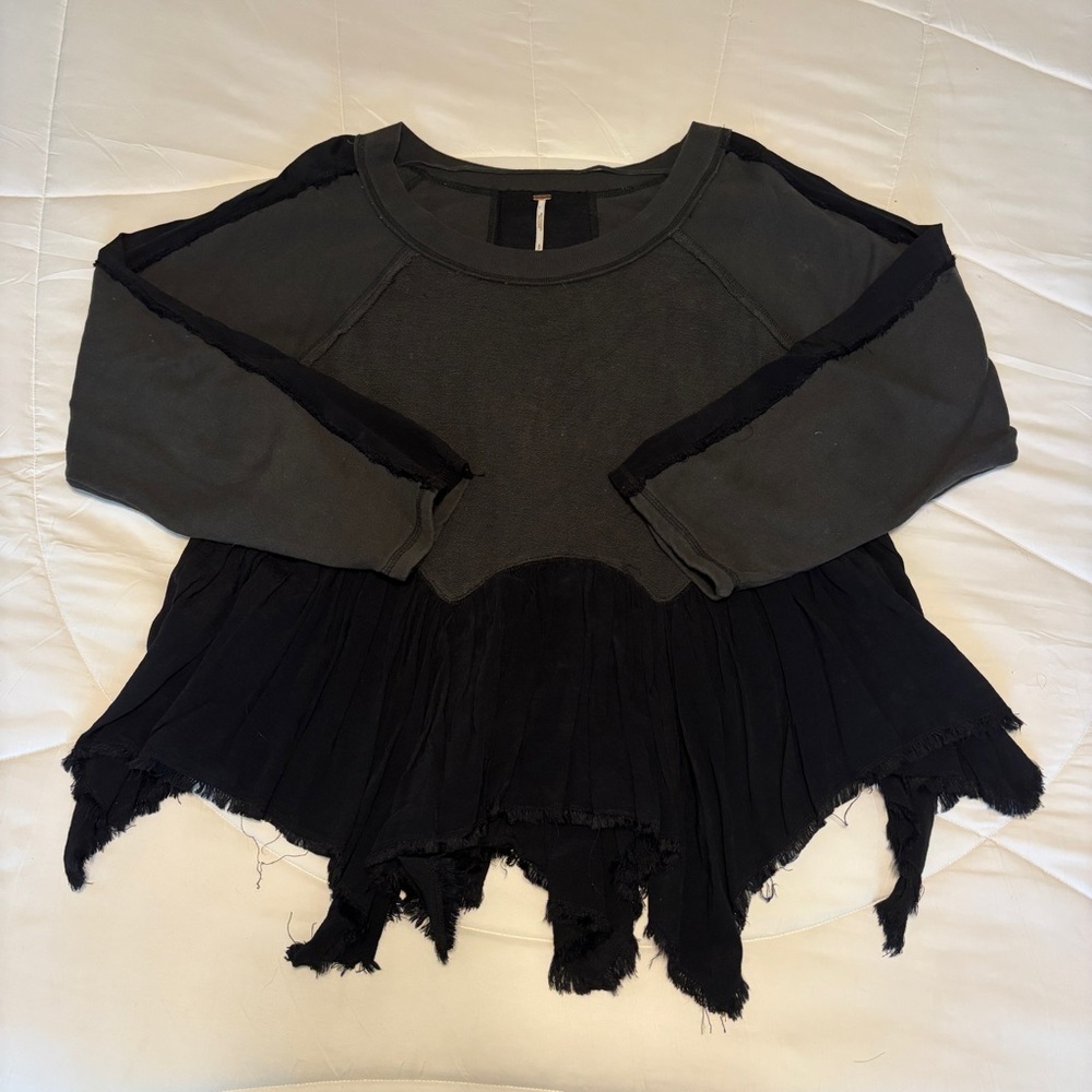 Women’s Free People Black and Gray Top